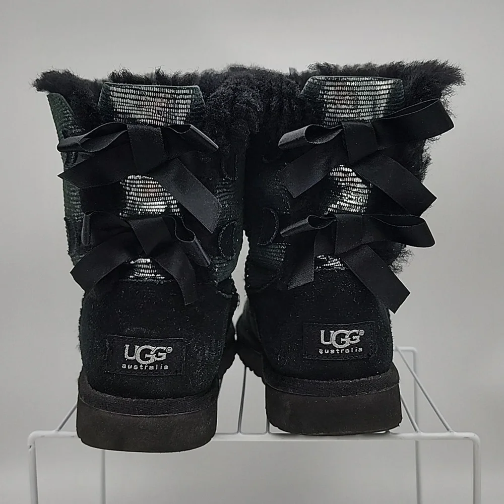 Ugg Australia Kids Bailey Bow Lizard Boot Size Kids 4
